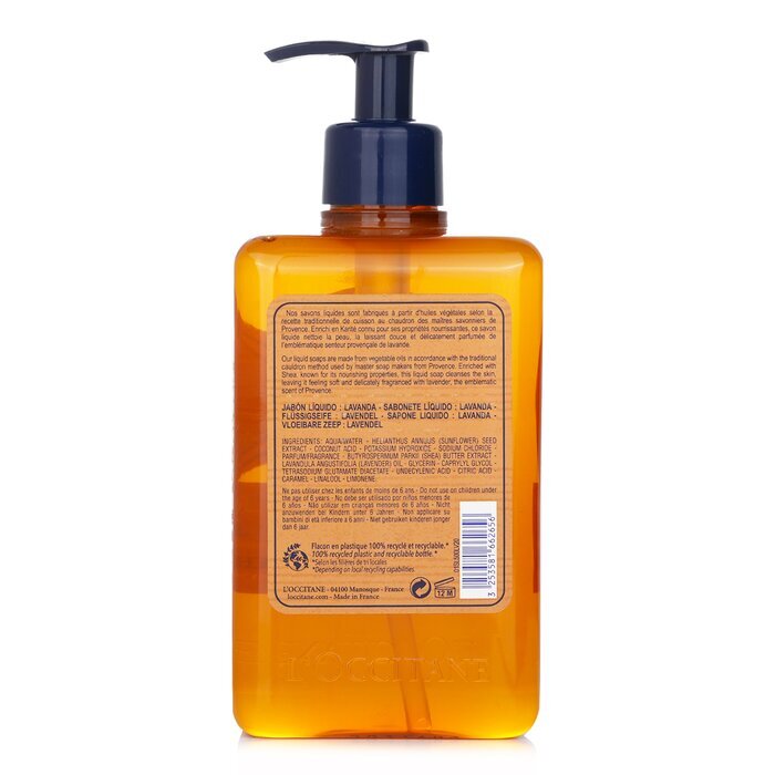 L'Occitane Lavender Liquid Soap For Hands & Body 500ml