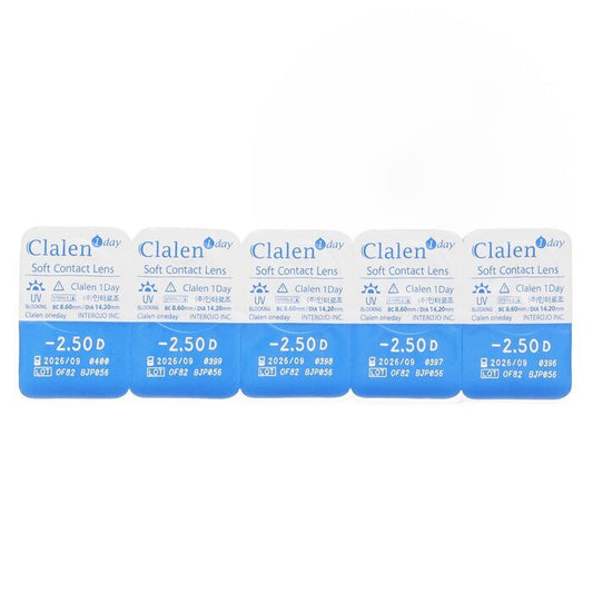 Clalen 1Day Soft Contact Lens -2.50 5cps x 1 strip
