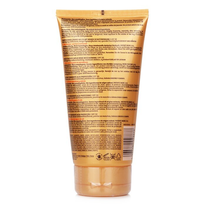 Nuxe Sun Melting Lotion High Protection SPF50 (For Face & Body) 150ml