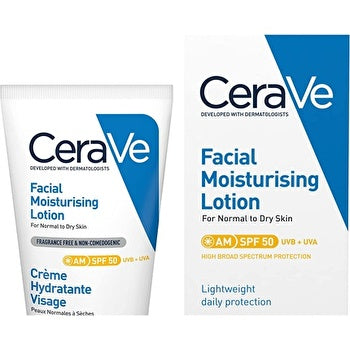 Cerave Facial Moisturising Lotion Spf50 For Normal To Dry Skin 52ml