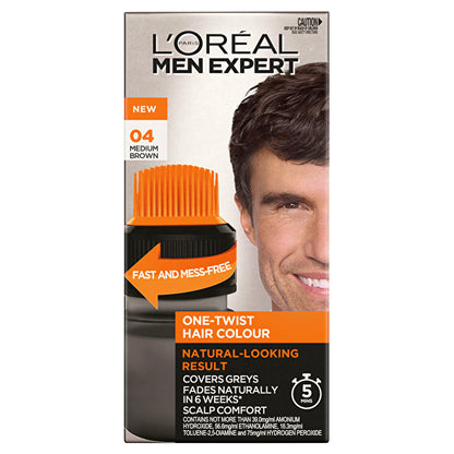 L'oreal Paris Men Expert One Twist Hair Colour 04 Medium Brown