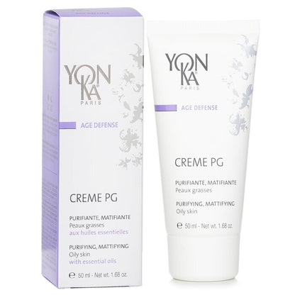 Yonka Age Defense Creme PG With Essential Oils - Purifying, Mattifying (Oily Skin) 50ml