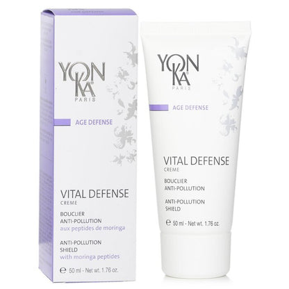 Yonka Age Defense Vital Defense Creme With Moringa Peptides - Anti-Pollution Shield 50ml