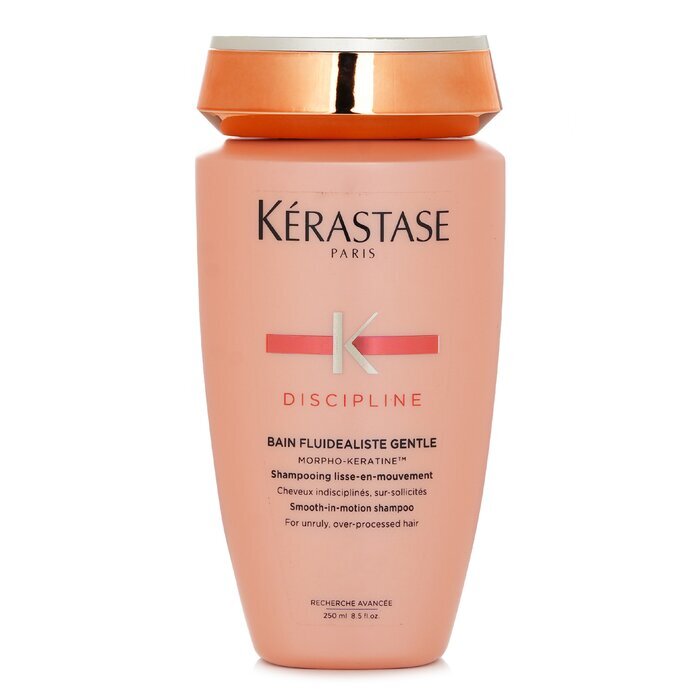 Kerastase Discipline Bain Fluidealiste Shampooing Sans Sulfate Lisse et Souple - Pour Cheveux Indisciplinés et Surtraités (Nouveau Packaging) 250ml/8.5oz