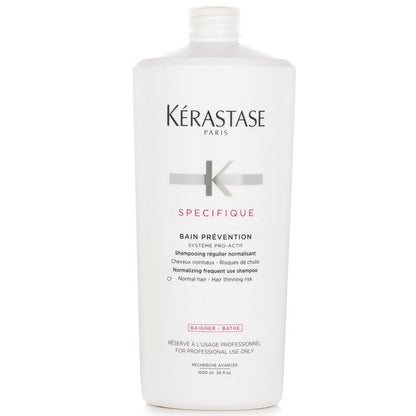 Kerastase Specifique Bain Prevention Shampooing Normalisant Usage Fréquent (Cheveux Normaux - Risque de Chute) 1000ml/34oz