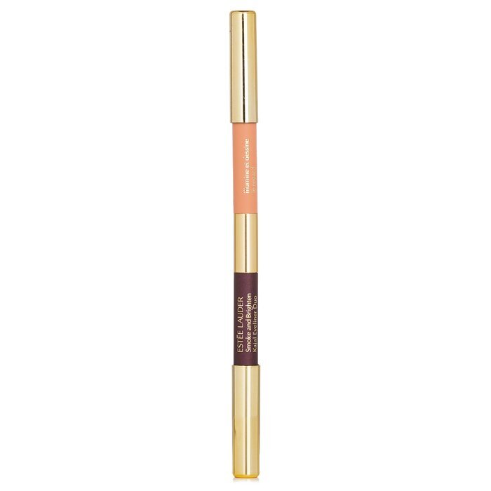 Estee Lauder Smoke And Brighten Kajal Eyeliner Duo -  02 Bordeaux / 02 Ivory 5g