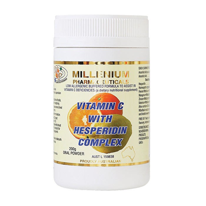 Millenium Pharmaceuticals Vitamin C With Hesperidin Complex Oral Powder 200g