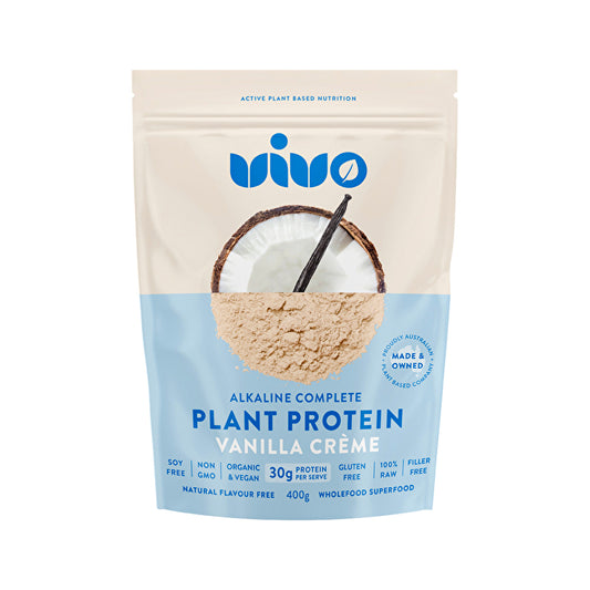 Vivo Organic Alkaline Complete Plant Protein Vanilla Creme 400g
